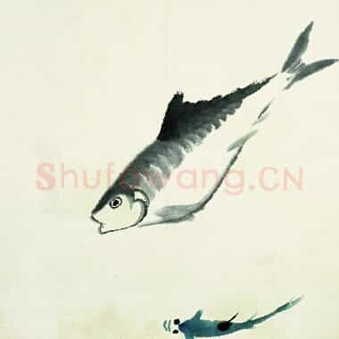 近现代齐白石国画《鱼虾册页-61.TIF》高清大图资源下载