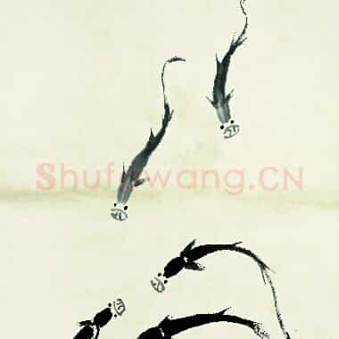 近现代齐白石国画《鱼虾册页-74.TIF》高清大图资源下载