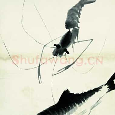 近现代齐白石国画《鱼虾册页-86.TIF》高清大图资源下载