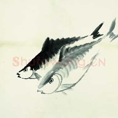 近现代齐白石国画《鱼虾册页-89.TIF》高清大图资源下载