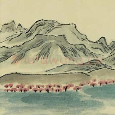 近现代齐白石国画山水作品《借山图册-04.TIF》高清大图资源下载