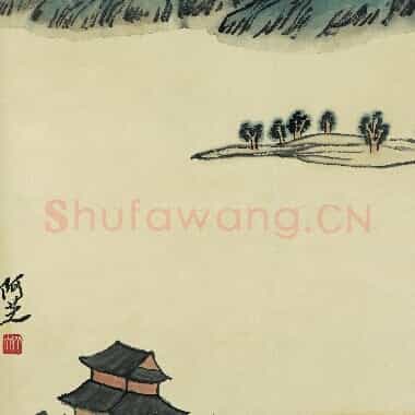 近现代 齐白石国画山水作品 借山图册-14 超高清图片网盘下载