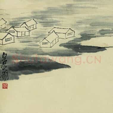 近现代 齐白石国画山水作品 借山图册-15 超高清图片网盘下载