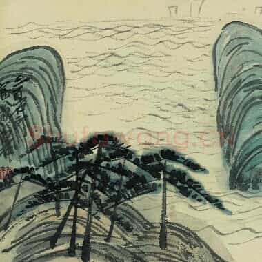 近现代 齐白石国画山水作品 借山图册-16 超高清图片网盘下载