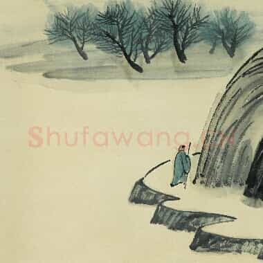 近现代齐白石国画山水作品《借山图册-22.TIF》高清大图资源下载