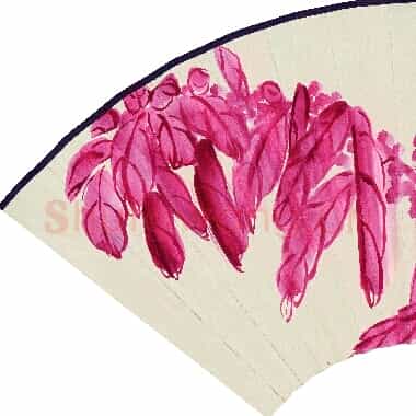 近现代齐白石国画花鸟扇面作品《鸣蝉老少年图扇-01.TIF》高清大图资源下载