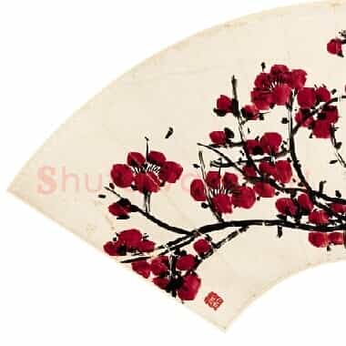 近现代 齐白石国画花鸟扇面作品 扇面 正面-04 超高清图片网盘下载