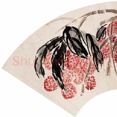 近现代齐白石国画花鸟扇面作品《扇面 正面-06.TIF》高清大图资源下载