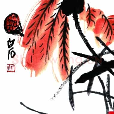 近现代 齐白石国画 荷 超高清图片网盘下载