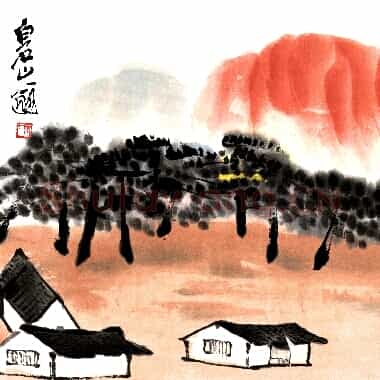 近现代 齐白石国画 山居图-01 超高清图片网盘下载