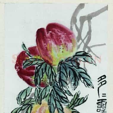 近现代齐白石国画《多寿图-02.TIF》高清大图资源下载