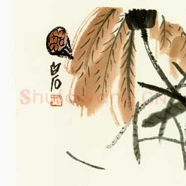 近现代 齐白石国画 荷花图-02 超高清图片网盘下载