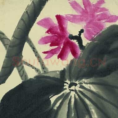 近现代齐白石国画《荷花鸳鸯 詹江上款.TIF》高清大图资源下载