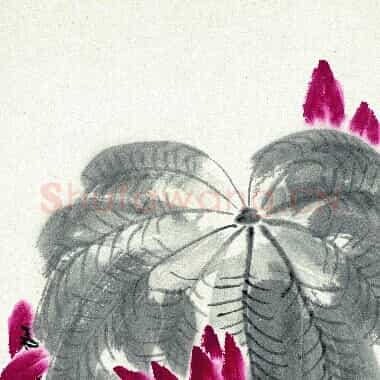 近现代 齐白石国画 荷花鸳鸯 超高清图片网盘下载