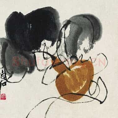 近现代齐白石国画《葫芦图-02.TIF》高清大图资源下载