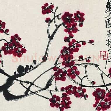 近现代 齐白石国画 梅花图-01 超高清图片网盘下载