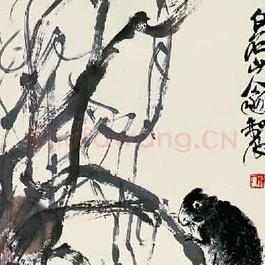 近现代齐白石国画《葡萄-02.TIF》高清大图资源下载