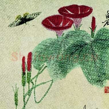 近现代齐白石国画《牵牛花-07.TIF》高清大图资源下载