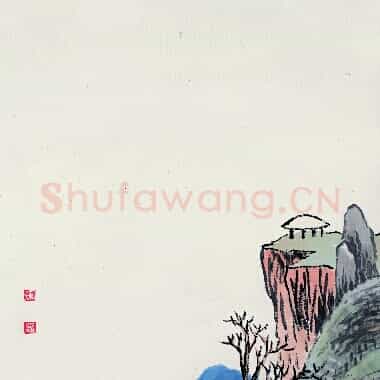 近现代齐白石国画《山水-04.TIF》高清大图资源下载