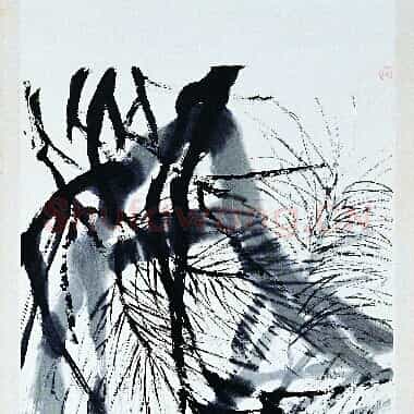 近现代 齐白石国画 松鹰 超高清图片网盘下载