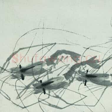 近现代齐白石国画《小虾.TIF》高清大图资源下载