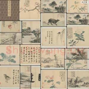 明代 沈周 卧游图册