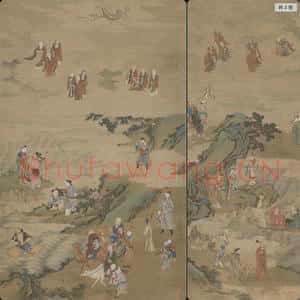 清代 佚名 群仙祝寿贴落