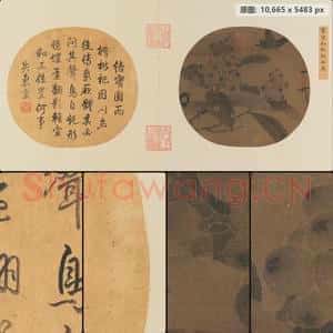 北宋代 赵佶 枇杷山鸟图页