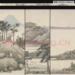 明代 沈周 仿黄公望富春山居图卷