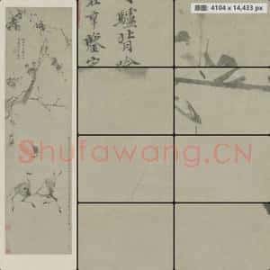 明代 徐渭 驴背吟诗图轴