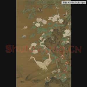 明代 佚名 花鸟图轴