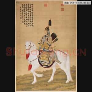 清代 郎世宁 乾隆皇帝大阅图轴
