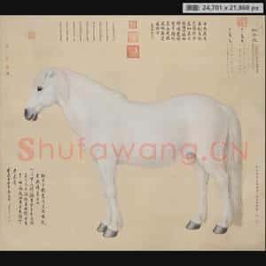 清代 郎世宁 狮子玉轴