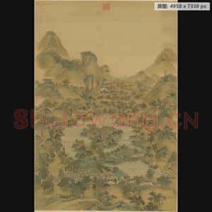 清代 冷枚 避暑山庄图轴