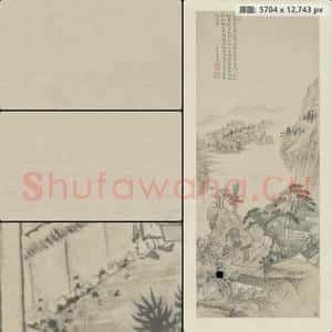 清代 石涛 对菊图轴