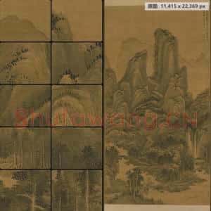 清代 王翚 关山秋霁轴
