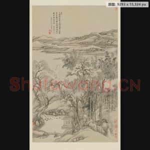 清代 王翚 秋树昏鸦图轴