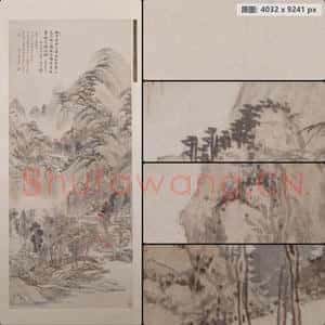 清代 王翚 虞山枫林图轴