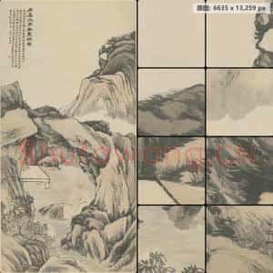 清代 赵之谦 曹葛化石屋文字无尽灯图像轴