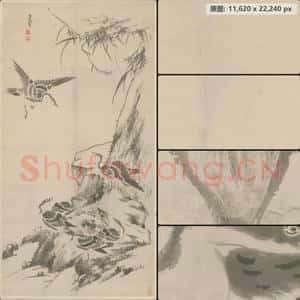清代 朱耷 芦雁图轴