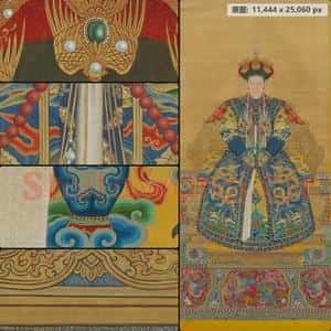 清代 佚名 画孝圣宪皇后朝服像轴