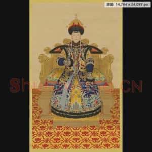清代 佚名 孝圣宪皇后朝服像轴
