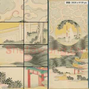 清代 佚名 月宫玉兔图轴