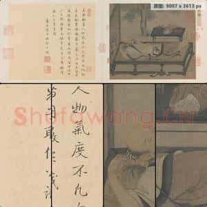 宋代 佚名 槐荫消夏页