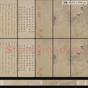 宋代(传) 李公麟(传) 维摩演教图卷