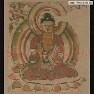 唐代 佚名 药师如来像页