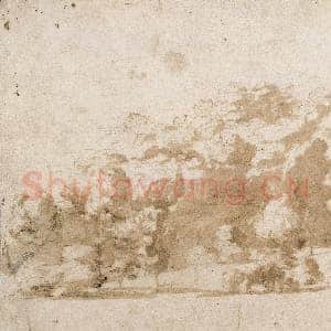 [佛兰德斯/英国素描作品]安东尼·凡·戴克(1599-1641)树木繁茂的山脊.tif