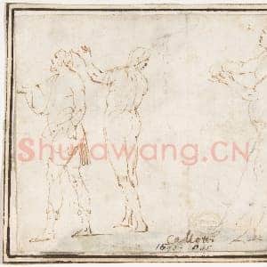 [意大利素描作品]传为弗朗切斯科·阿莱格里尼-运动员.tif