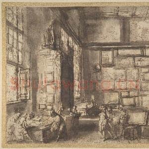[佛兰德斯素描作品]传为小汉斯·约尔丹斯-画廊内景.tif