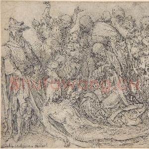 [佛兰德斯素描作品]传为扬·德贝尔-哀悼基督.tif